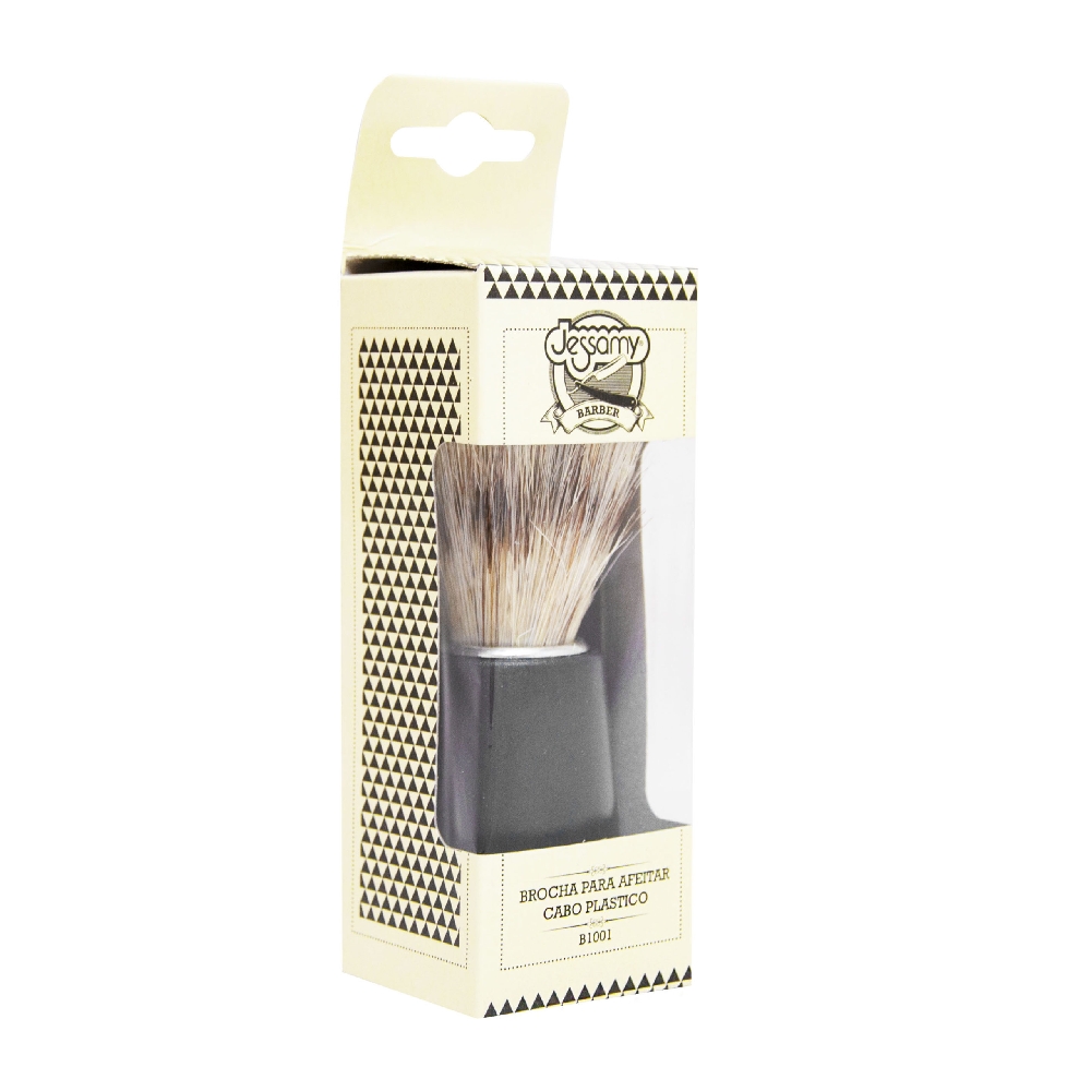 BROCHA DE AFEITAR GRANDE CABO PLASTICO NEGRO | Vista 2